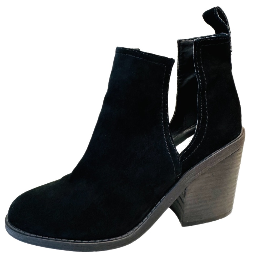 Steve Madden Black Suede SHARINI Ankle Boot 7.5